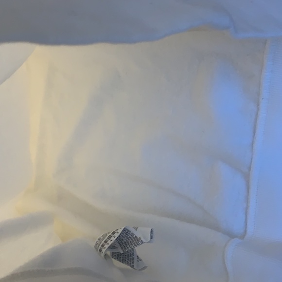 White plain cropped crew neck - Picture 3 of 4